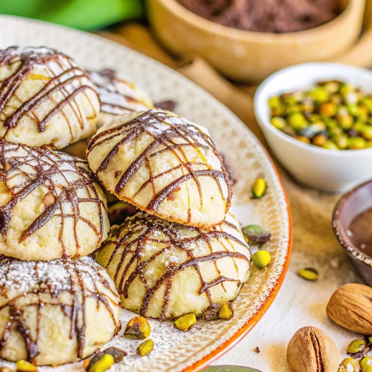 Italian Cannoli Cookies on a plate.