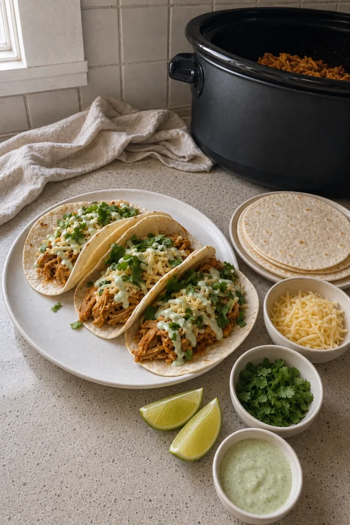 Crockpot Chicken Tacos final shot