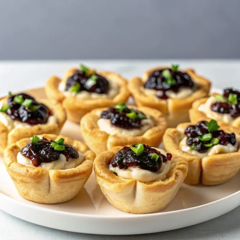 Goat cheese and caramelized onion tartlets