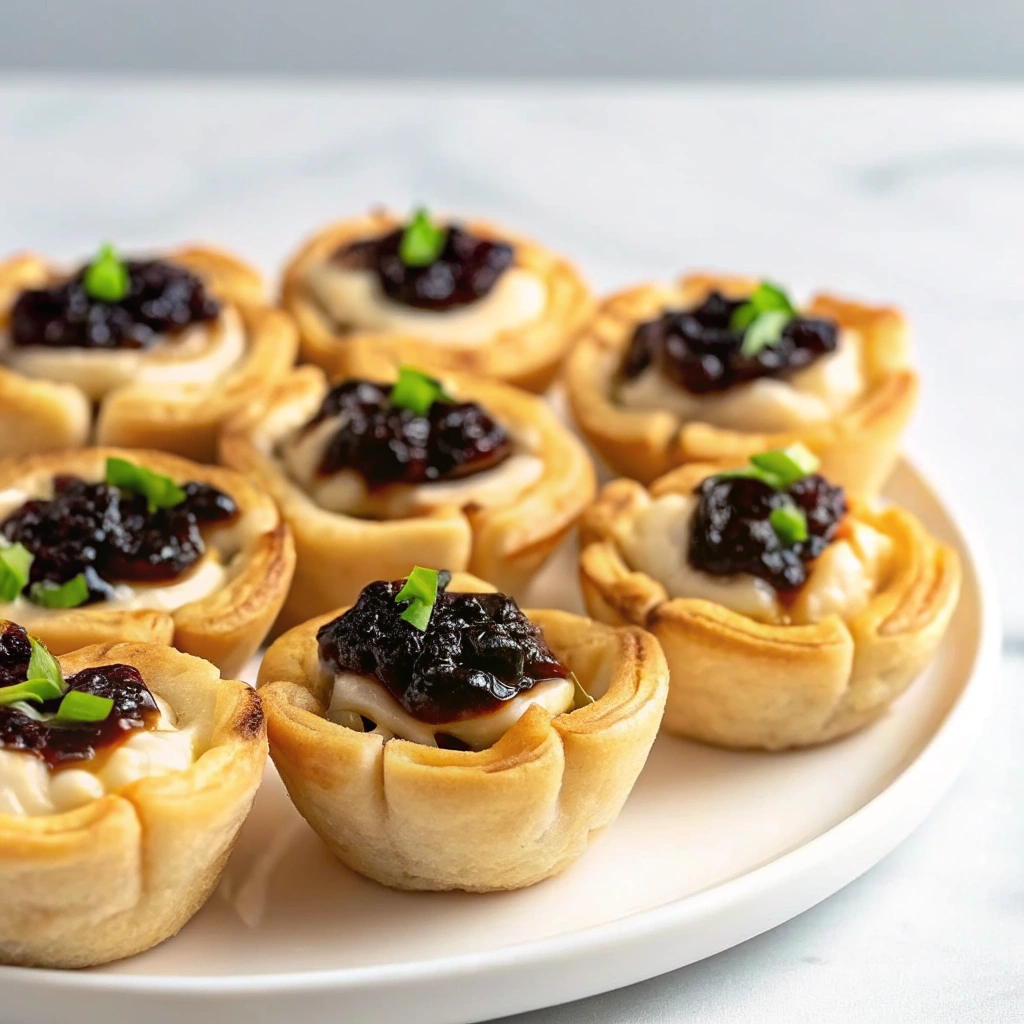 Goat cheese and caramelized onion tartlets