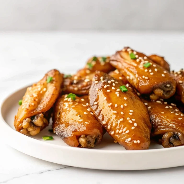 Honey garlic chicken wings