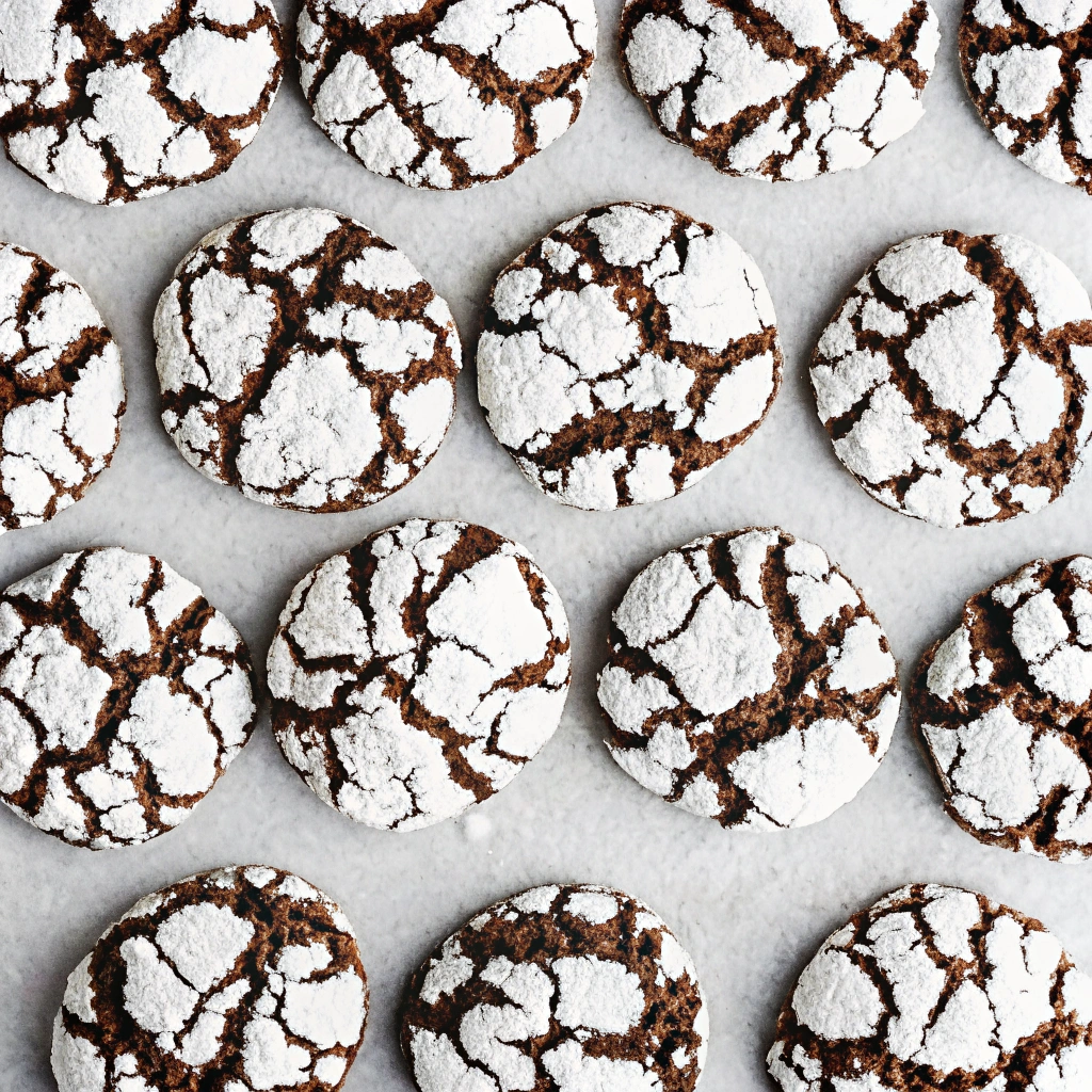 Easy Chocolate Crinkle Cookies