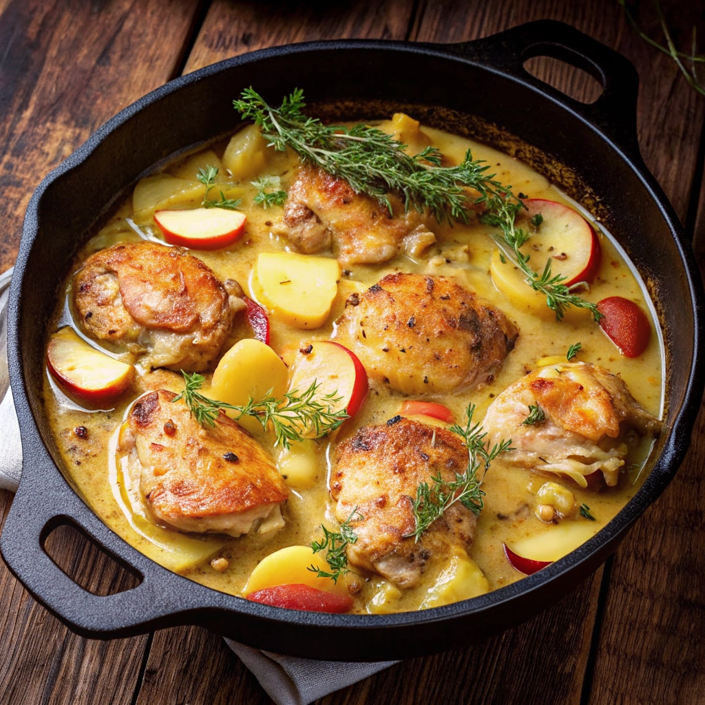 Authentic French Apple Cider Chicken