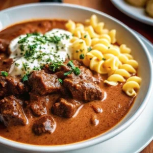 Creamy German Goulash (Rahmgulasch)