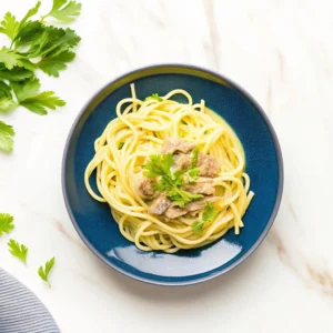 Creamy Canned Tuna Pasta