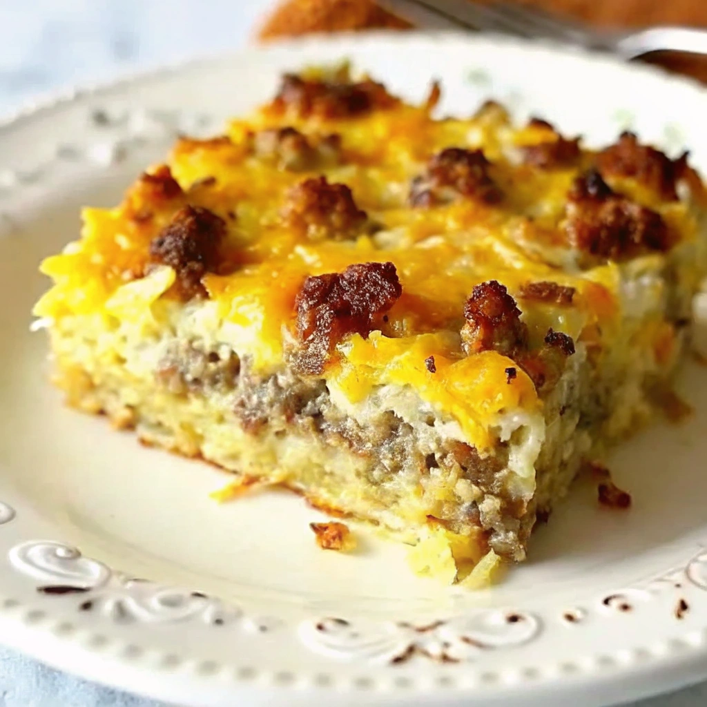 Sausage Hashbrown Breakfast Casserole