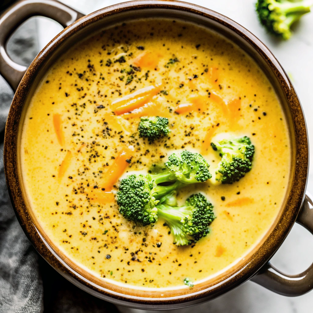 Crockpot Broccoli Cheese Soup