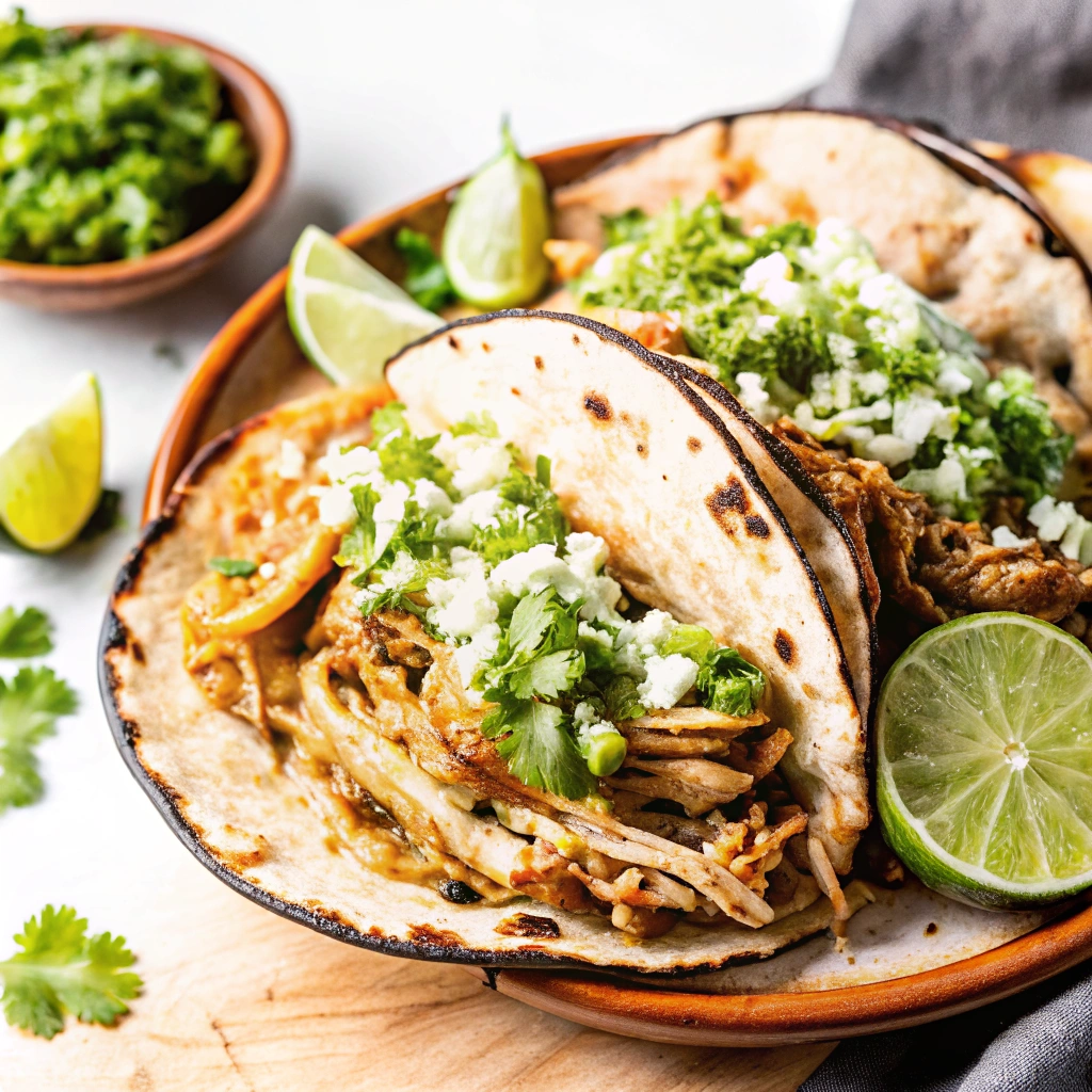 The Best Crockpot Chicken Tacos