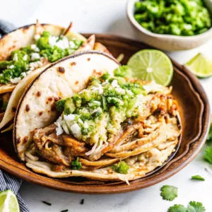 The Best Crockpot Chicken Tacos