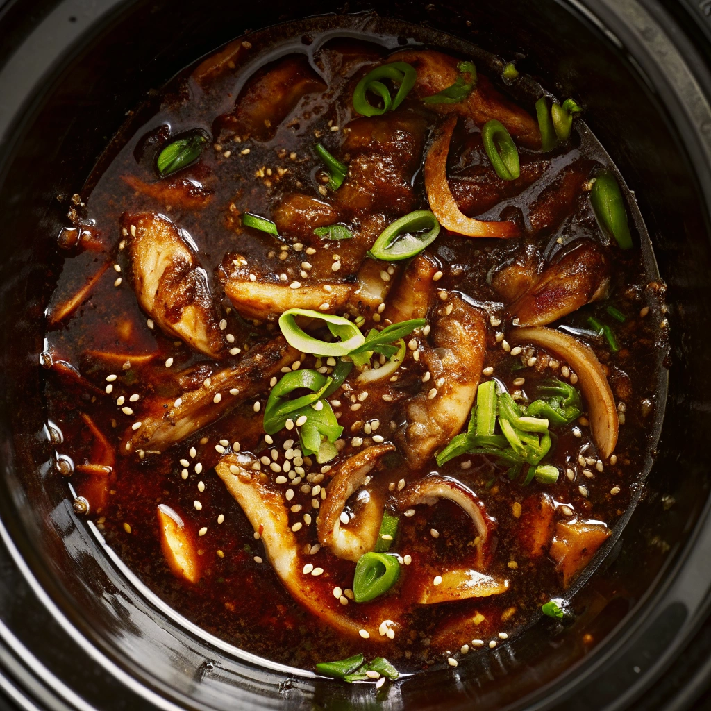 The Best Crockpot Honey Sesame Chicken