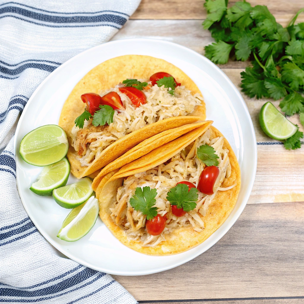 Easy Slow Cooker Beer Chicken Tacos