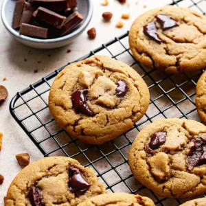 The Best Peanut Butter Chocolate Chip Cookies!