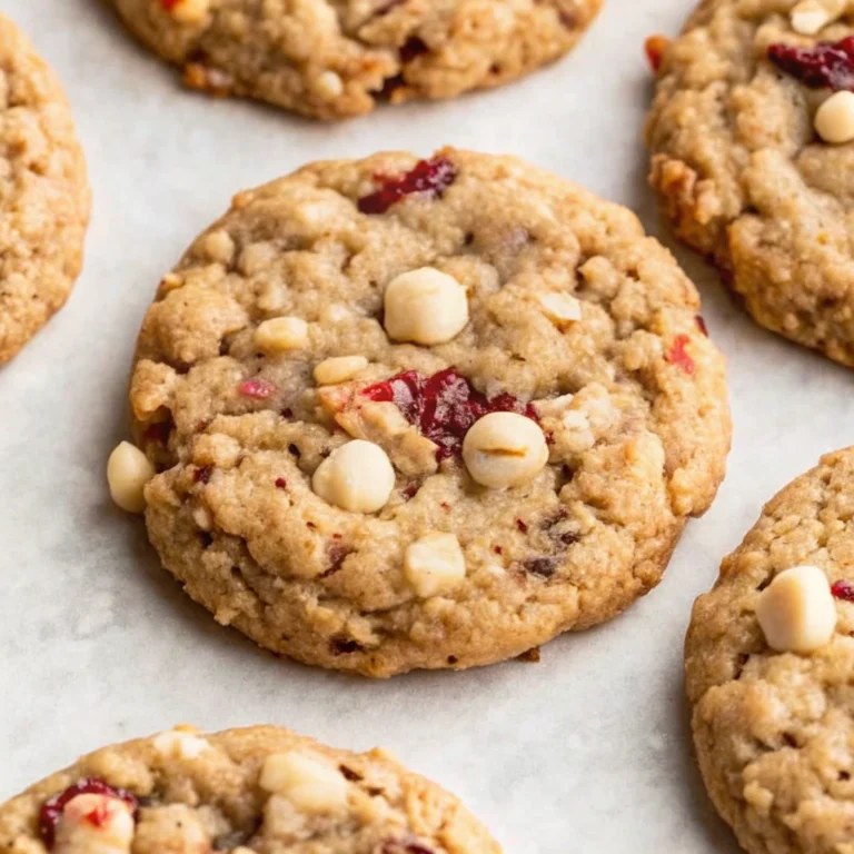 White Chocolate Cranberry Oat Cookies