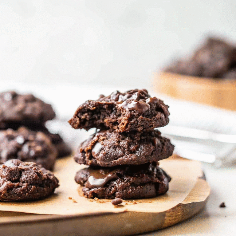 Chewy Double Chocolate Oat Cookies