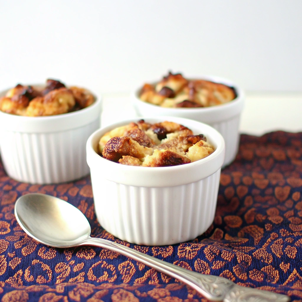 Bread Pudding with Rum and Raisins