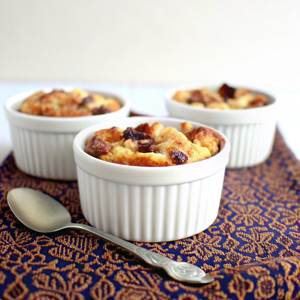 Bread Pudding with Rum and Raisins