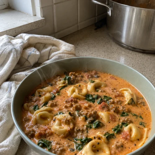Creamy Sausage Tortellini Soupf final shot