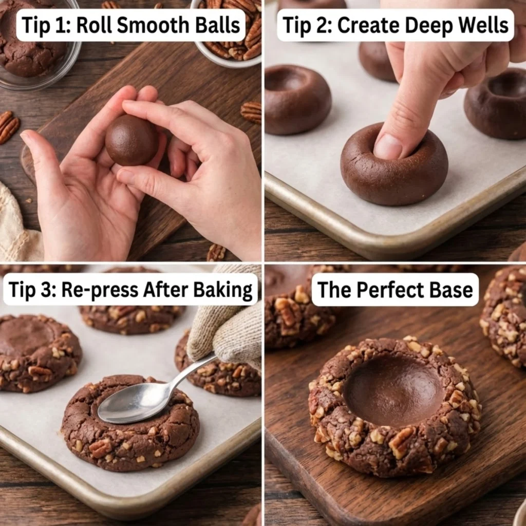Turtle Thumbprint Cookie Step by Step