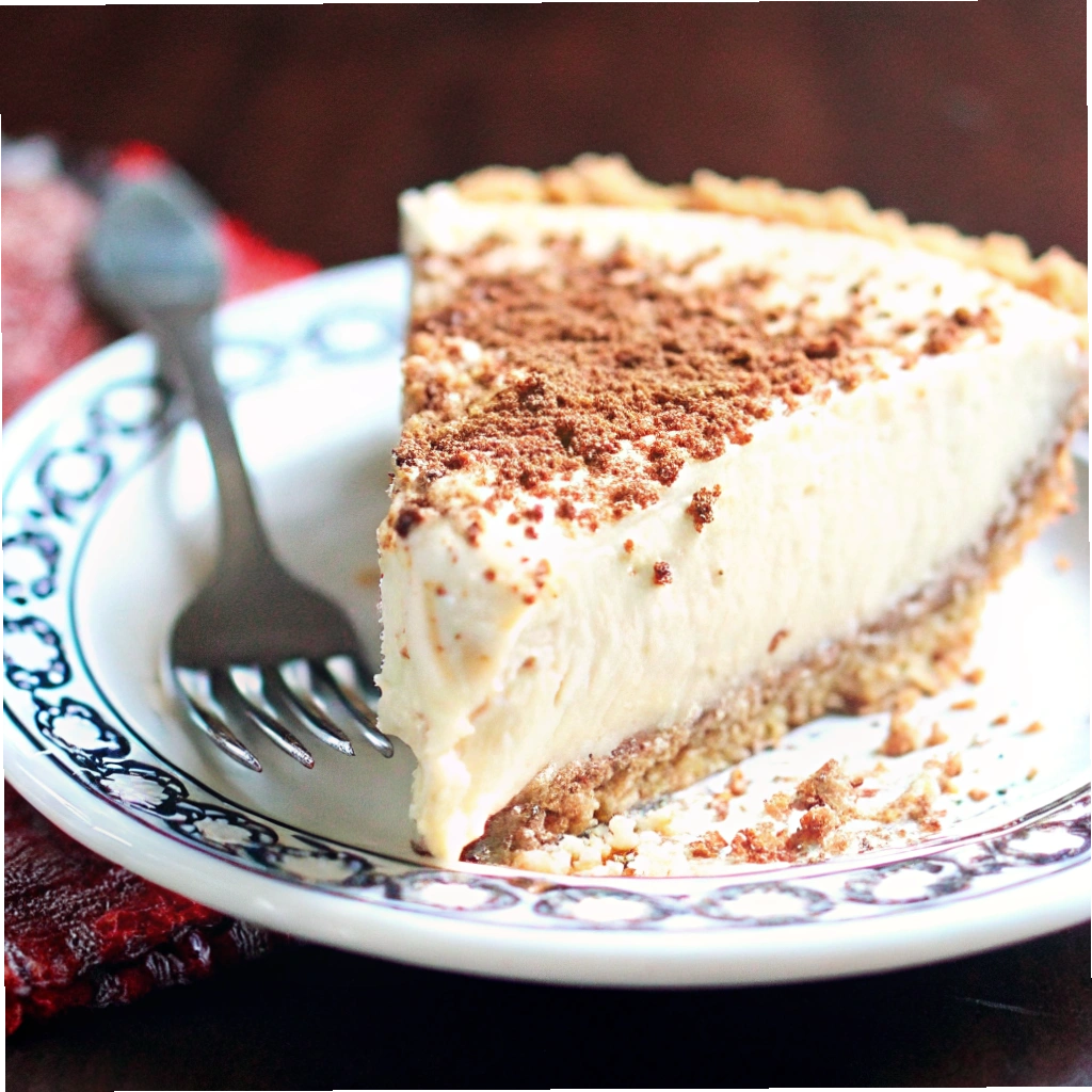 The Best Frozen Brandy Alexander Pie