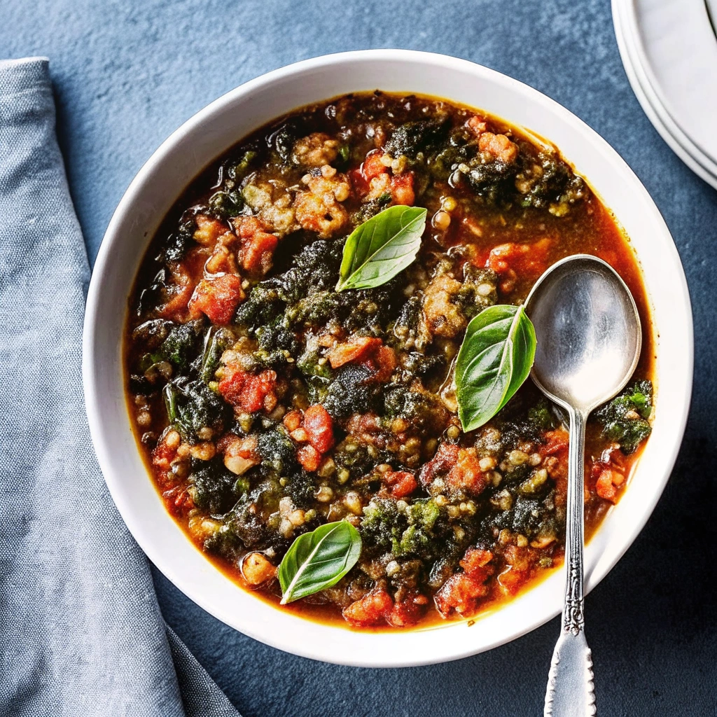 Easy Slow Cooker Sausage and Lentil Soup
