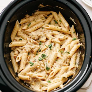 Copycat Olive Garden Crockpot Chicken Pasta