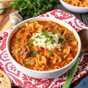 Crockpot Lasagna Soup
