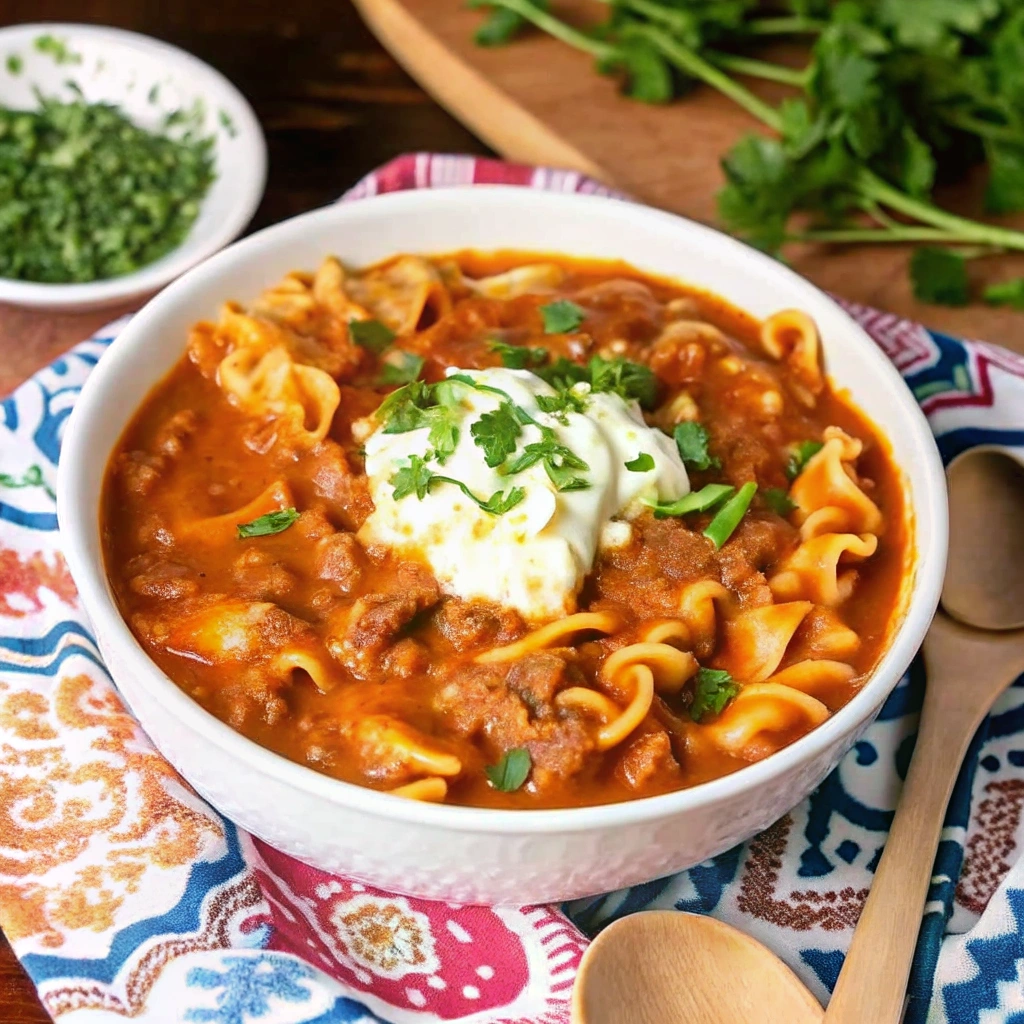 Crockpot Lasagna Soup