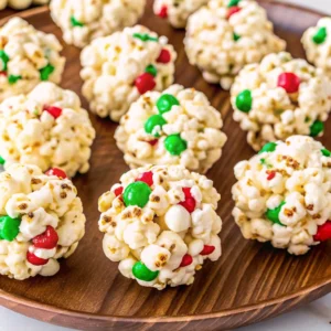 christmas popcorn balls recipe no bake