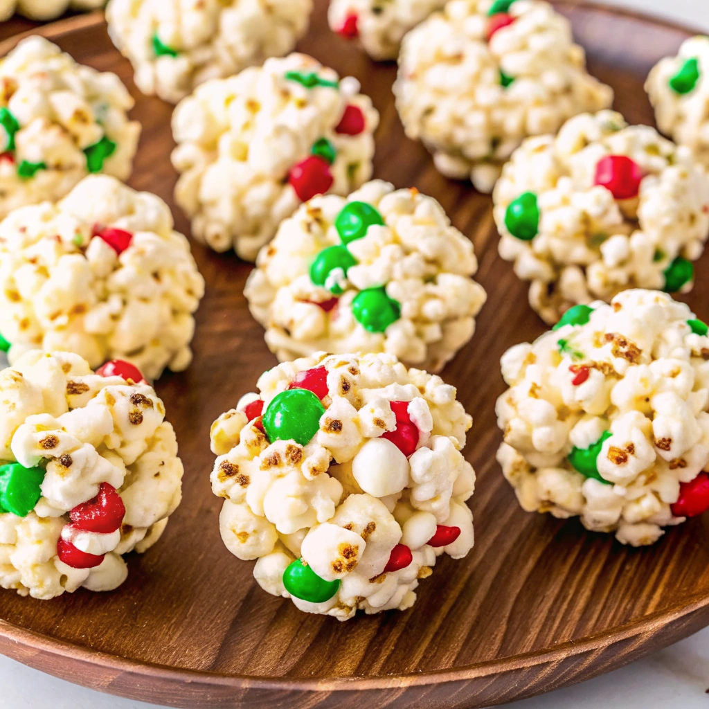 christmas popcorn balls recipe no bake