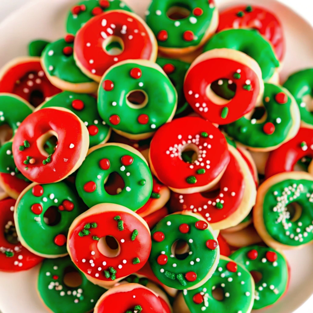 Christmas Donut Cookies