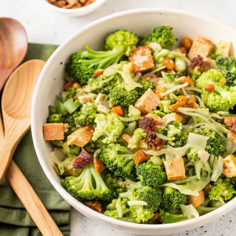 healthy broccoli bacon cheddar salad recipe