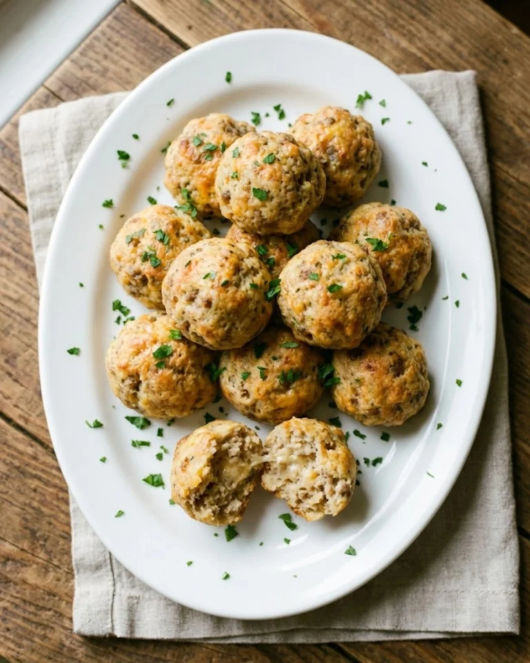 Sausage Balls with Cream Cheese
