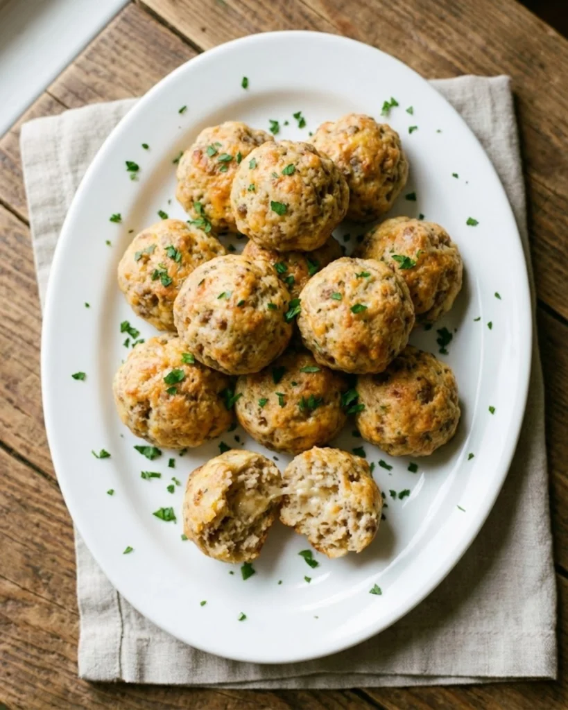 Sausage Balls with Cream Cheese