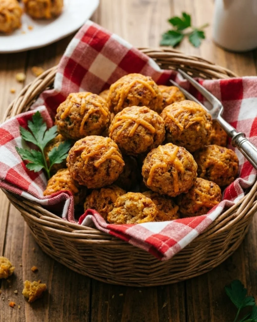Cheddar Cheese Sausage Balls