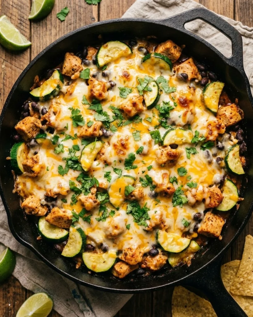 Tex Mex Chicken and Zucchini Skillet