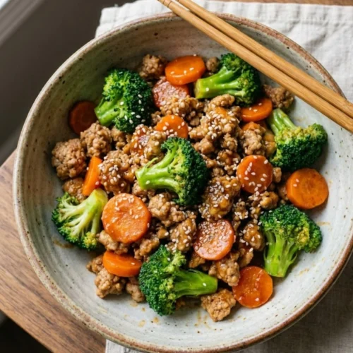 Ground Turkey Teriyaki Stir Fry