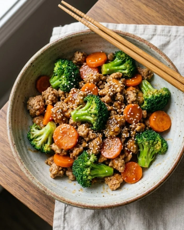 Ground Turkey Teriyaki Stir Fry