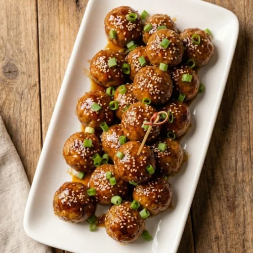 Asian Glazed Turkey Meatballs