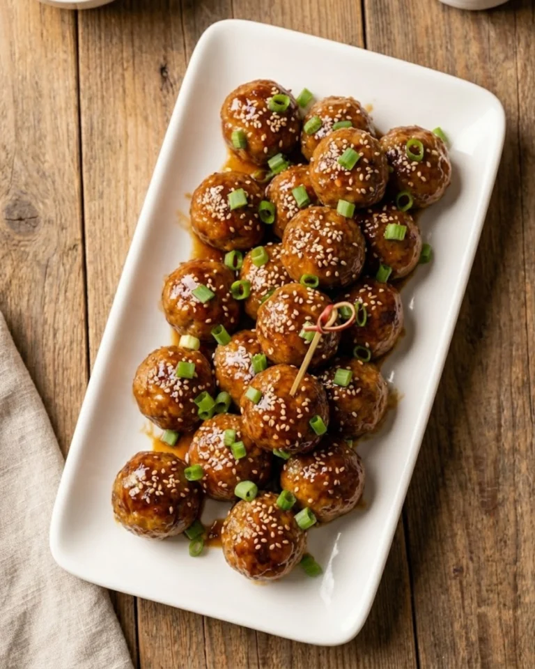 Asian Glazed Turkey Meatballs