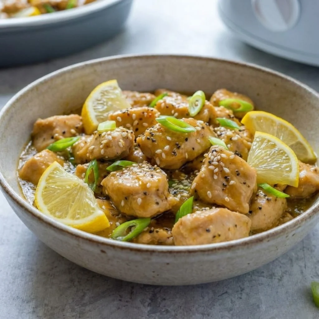 Crockpot Skinny Lemony Chicken