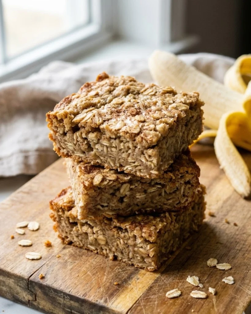 Banana Oatmeal Bars
