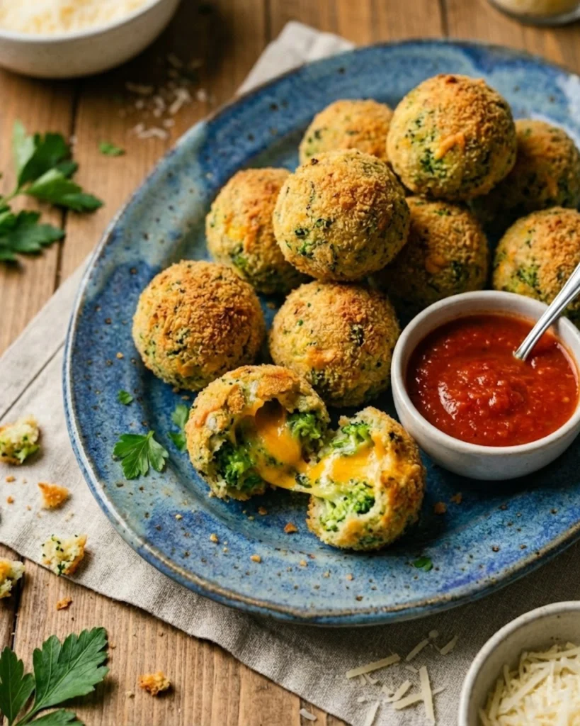 Baked Broccoli Cheese Balls