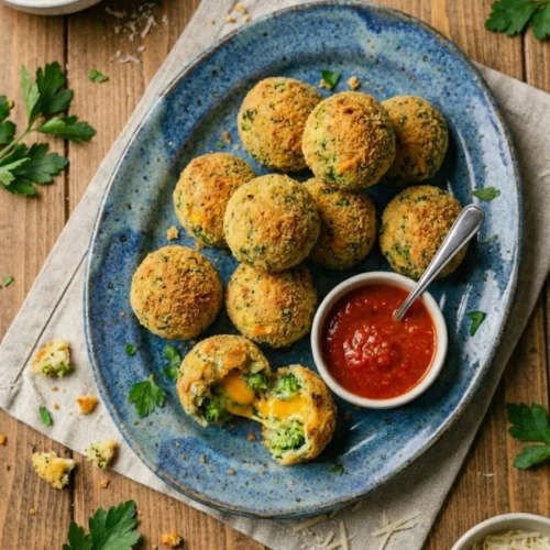 Baked Broccoli Cheese Balls