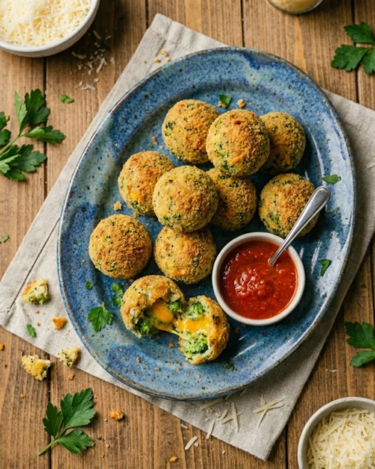 Baked Broccoli Cheese Balls