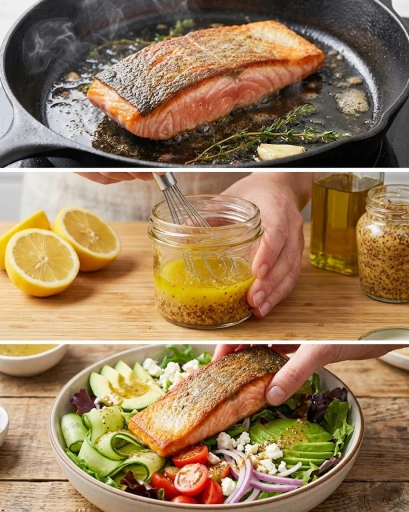 Healthy Salmon Salad steps