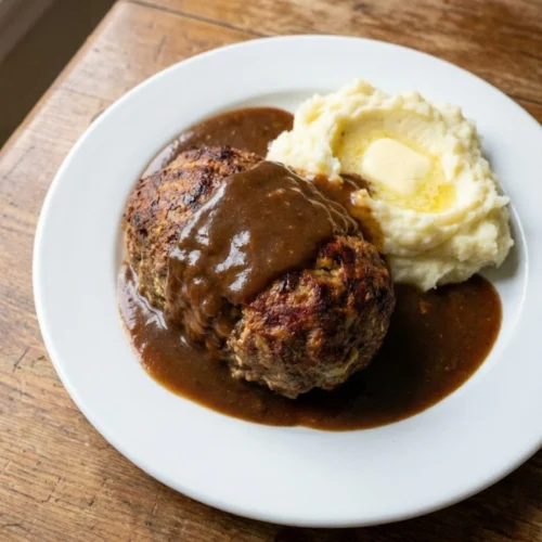 Meatloaf with Brown Gravy
