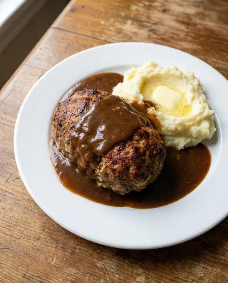 Meatloaf with Brown Gravy