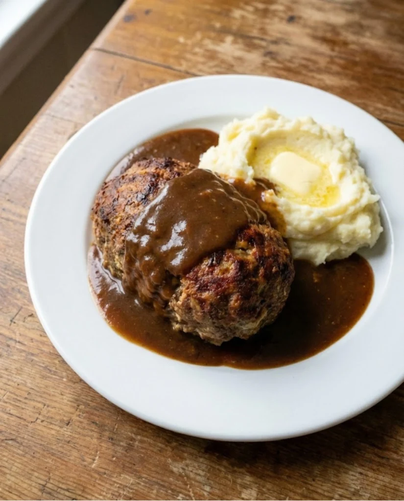 Meatloaf with Brown Gravy