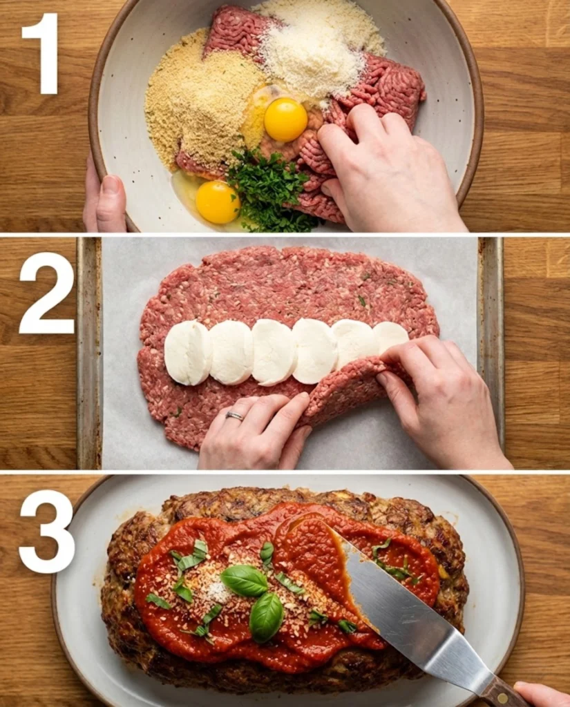 Italian Meatloaf steps