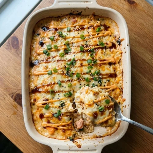 Spicy Salmon Sushi Bake Recipe